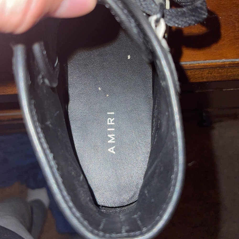 Amiri High Tops Black/ White. size 42 EU which is about 10-11 in US sizing. - Picture 4 of 7